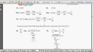 Class VI ICSE Mathematics Study Material || Worksheets || Assignments || screenshot 1