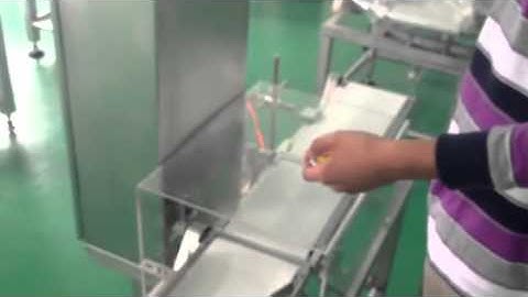 Techik IXL-160 checkweigher for tea sachet(59m/min)