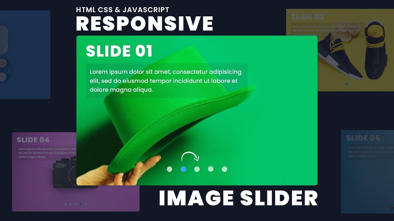 Responsive Image Slider With Manual Button & Auto play Navigation ...