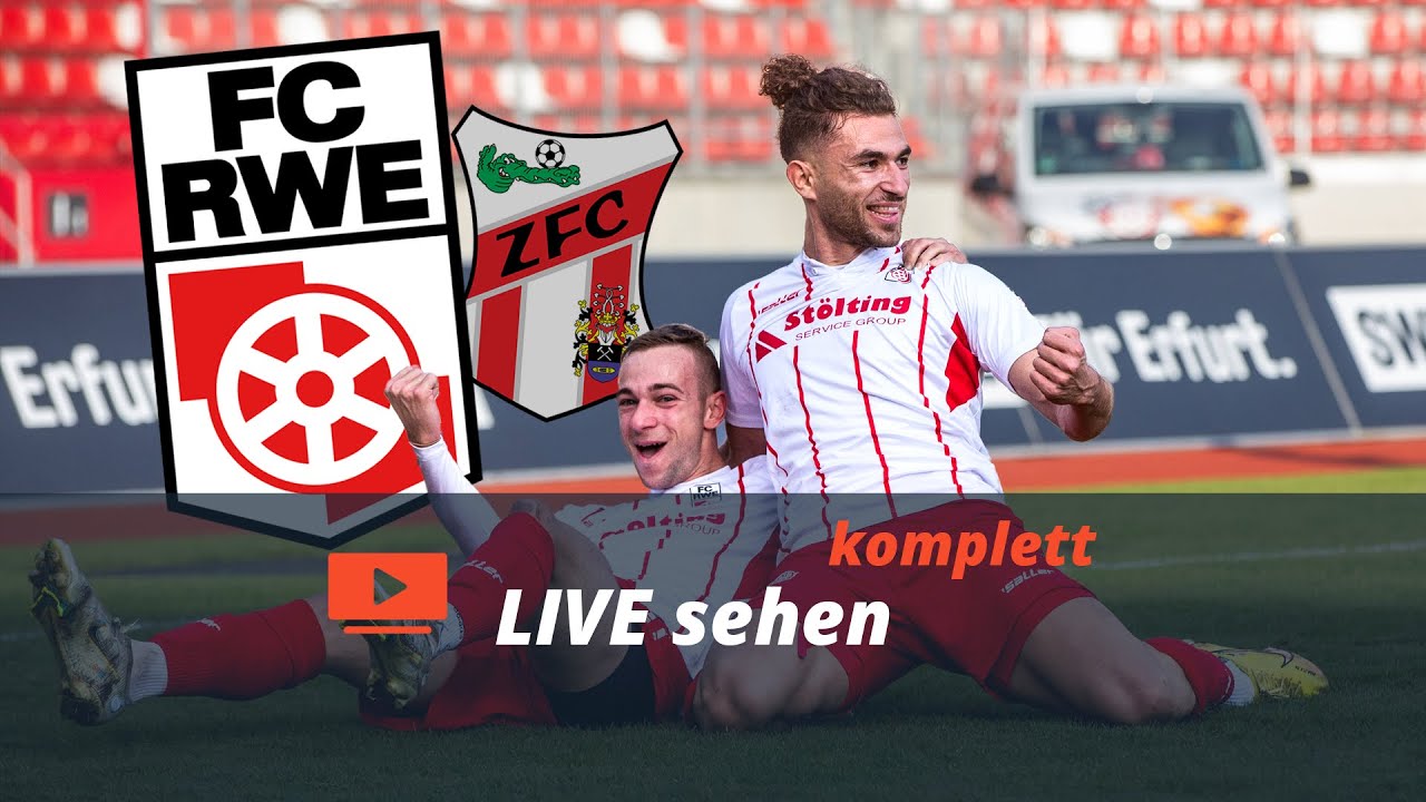 Regionalliga FC Rot-Weiß Erfurt - ZFC Meuselwitz Sport im Osten MDR