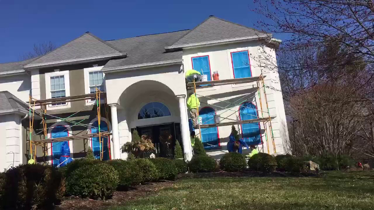 Timelapse of New Stucco Application in Ambler, Pennsylvania