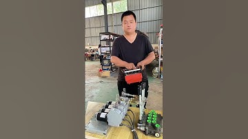 5 functions 24V #hydraulic valve #Joystick carry #remote #control #cranes #crawlercrane #truckcrane