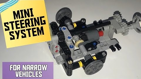 How to Build a LEGO Technic Mini Steering System (For Narrow Vehicles with Drive)