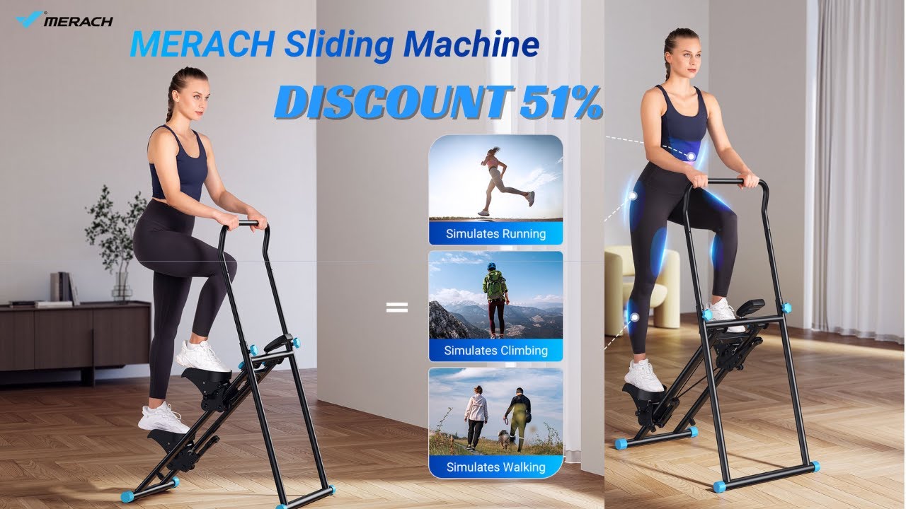 MERACH Folding Vertical Climber Machine Full Body Workout MERACH 