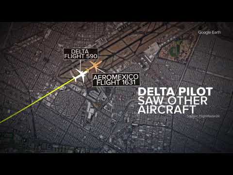 Delta and Aeromexico jets nearly collide at Mexico City airport