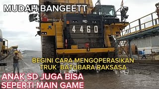 Cara mengemudikan alat berat dump truck 777E Caterpillar atau truk tambang terbesar #alatberat