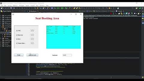 Movie Ticket booking system using Java Swing