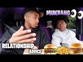 DDG GIVES ME RELATIONSHIP ADVICE ON HOW TO DEAL WITH MY EX *MUKBANG* (he tells me the harsh truth)