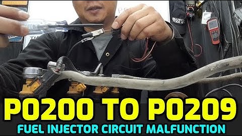 FIX P0200 P0201 P0202 P0203 P0204 P0205 P0206 P0207 P0208 P0209 FUEL INJECTOR CIRCUIT MALFUNCTION