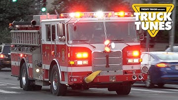 Fire Trucks for Children | Truck Tunes for Kids | Twenty Trucks Channel | Fire Engine