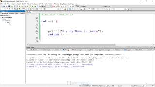 Creating and running your first C Program