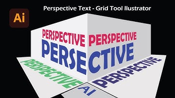 Perspective Text Effect Illustrator | Perspective Grid Typography