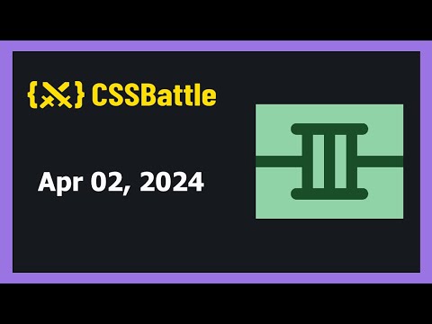 CSS Battle Solution | Daily Targets - 02nd April 2024 | CSS3 | CSS Challenge