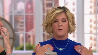 Carolyn Pollack Country Couture Sterling Silver Gemstone Cuff or Necklace on QVC
