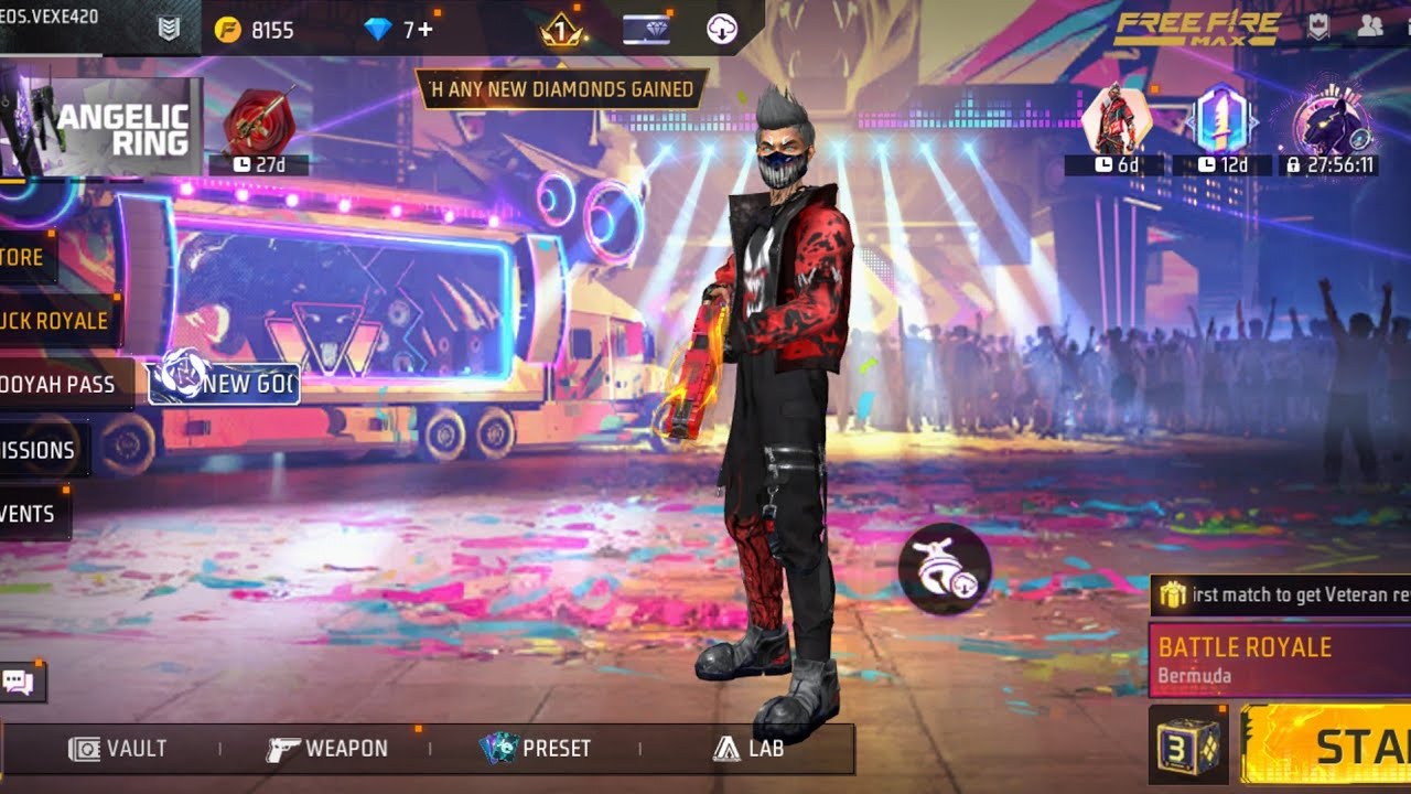 Live Free Fire New Rank Season Rank Push Live !! @znx10m