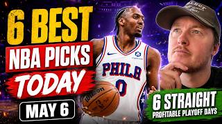 My 6 Best NBA Playoff Picks Today | Wednesday May 6 | Player Props, Bets, and Predictions