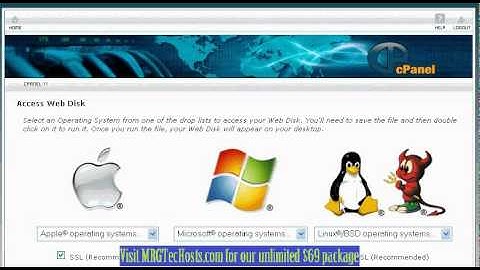 [MRGTecHelp.com CPANEL X3 Tutorial Series] Using Web Disk