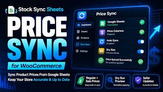 Stock Sync Sheets For WooCommerce Price Sync