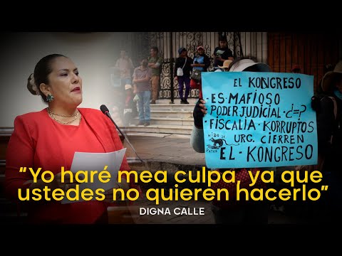 Digna Calle sobre adelanto de elecciones: “Yo haré mea culpa, ya que ustedes no quieren hacerlo”