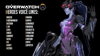 Overwatch - All Heroes Voice Lines  [ OLD ]