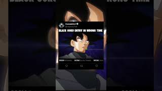 Black Goku Entry In Wrong Time
