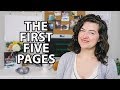 The First Five Pages of Your Novel