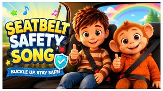 Seatbelt Safety Song 🚗| Sit Safe in the Car | Buckle Up Every Time | Toddlers & Preschoolers |Zigloo