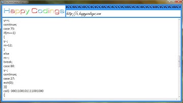 Calendar of Thousands of Years - C Code Example