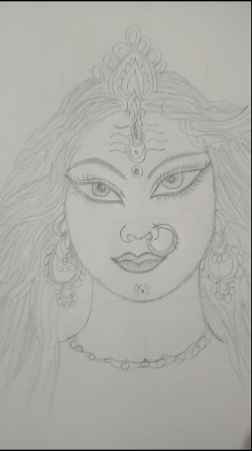 maa ka rudra rup #art #artandcraft #drawing #paintingdrawing #sketch #drawingpainting #blackpink
