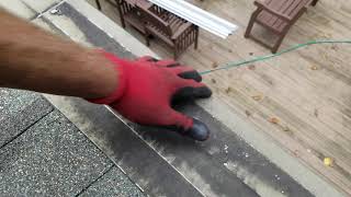 Removing Gutter Helmet. easiest way to avoid damaging roof