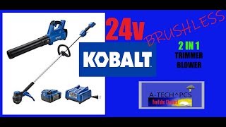 KOBALT 24V BRUSHLESS  2 in 1 Trimmer and Blower #0856457