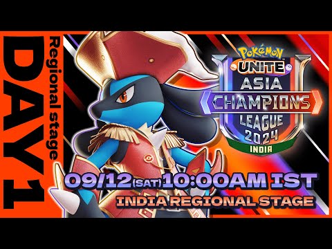 Pokémon UNITE Asia Champions League 2024 India League Day 1