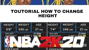NBA 2K20 MOBILE - TOUTORIAL HOW TO CHANGE HEIGHT USING JD MOD