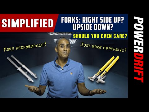 Simplified: Telescopic fork vs Upside-down fork - Which one’s better? | PowerDrift