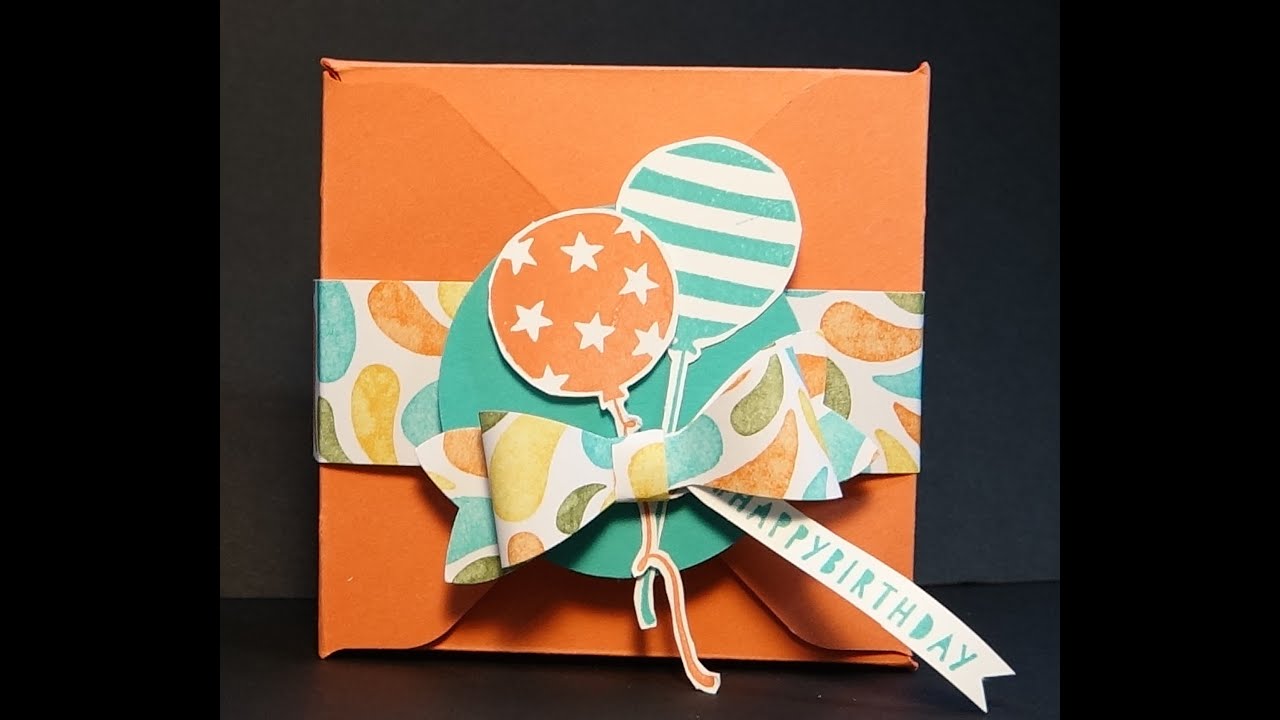 Stampin' Up! Birthday Bash with Gift Box Punch Board - YouTube