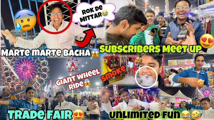 Trade Fair me maja aagya with friends😍🤣 Biggest Giant Wheel Ever😱