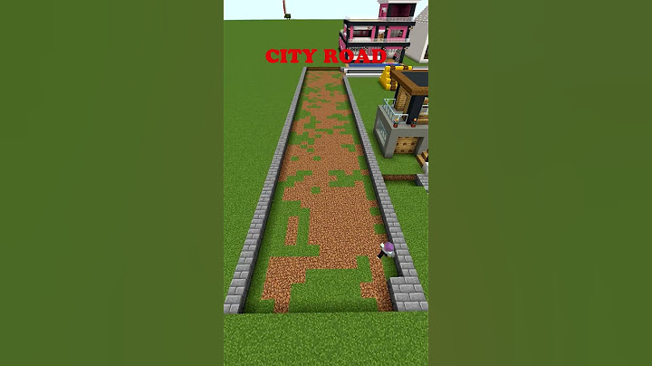 MINECRAFT : HOW TO BUILD ROAD IN MINECRAFT || #shorts #viral #minecraft !