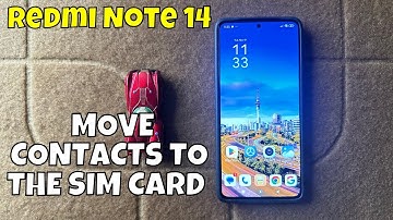 How To MOVE CONTACTS TO THE SIM CARD On Redmi Note 14