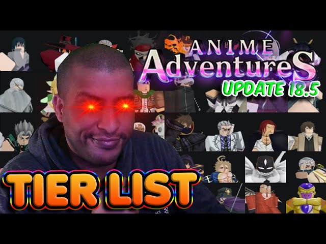 REAGINDO a TIER LIST UPDATE 16.5 do ANIME ADVENTURES (História, Raid,  Portais, Estágios) 