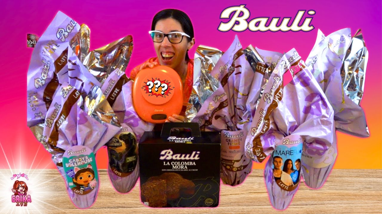APRO E PESO UOVA BAULI GRANDI FIRME LEI + SORPRESE! APRO ALTRE UOVA BAULI E ASSAGGIO COLOMBA MORA!
