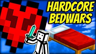 I Survived HARDCORE Minecraft Bedwars on Hypixel