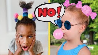 We Tried 13 Cute Hairstyle Ideas for Little Girls - Will They Work? CrayCray Family Vlog