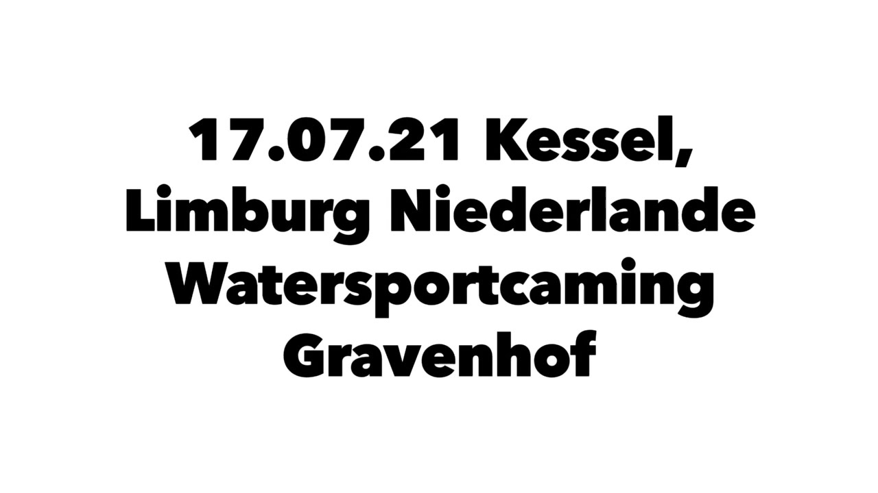 17.7.21 Kessel, Limburg Niederlande. Watersportcamping Gravenhof - Hochwasser/Hoogwater