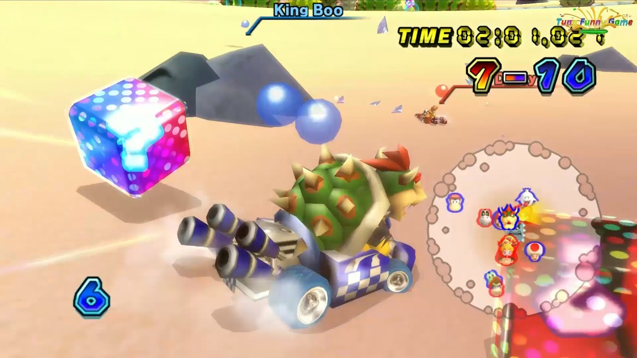 Bowser Balloon Battle (Video Full HD 60Fps) Mario Kart Wii - Tung Funny Game