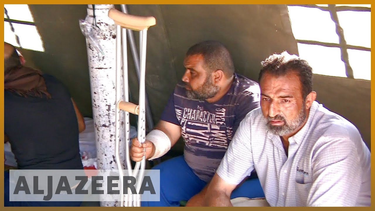 🇸🇾 آلاف السوريين النازحين عالقون على الحدود السورية الأردنية | الجزيرة الإنجليزية