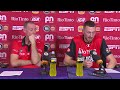 John Rillie and Dylan Windler press conference vs Sydney Kings - Round 5, NBL27
