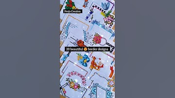 20 Beautiful border designs/Assignment front page design/Project Work Designs #love #project #shorts