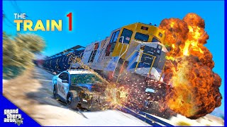 Speeding Train | Action movie  prisoner Steals Train (gta v machinima)