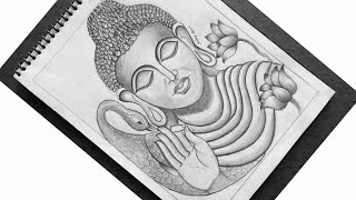 Budha Sketch drawing step by step tutorial || pencil drawing tutorials