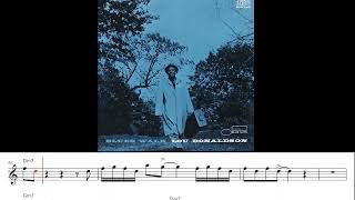 BLUES WALK (Lou Donaldson) - Solo Transcription Eb - YouTube